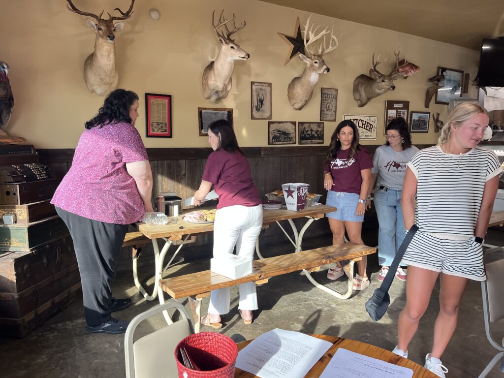 Howdy Party at Butchers Korner to welcome incoming, transfers, current students and parents for Texas A&M University. Mid-Jefferson County Aggie Moms